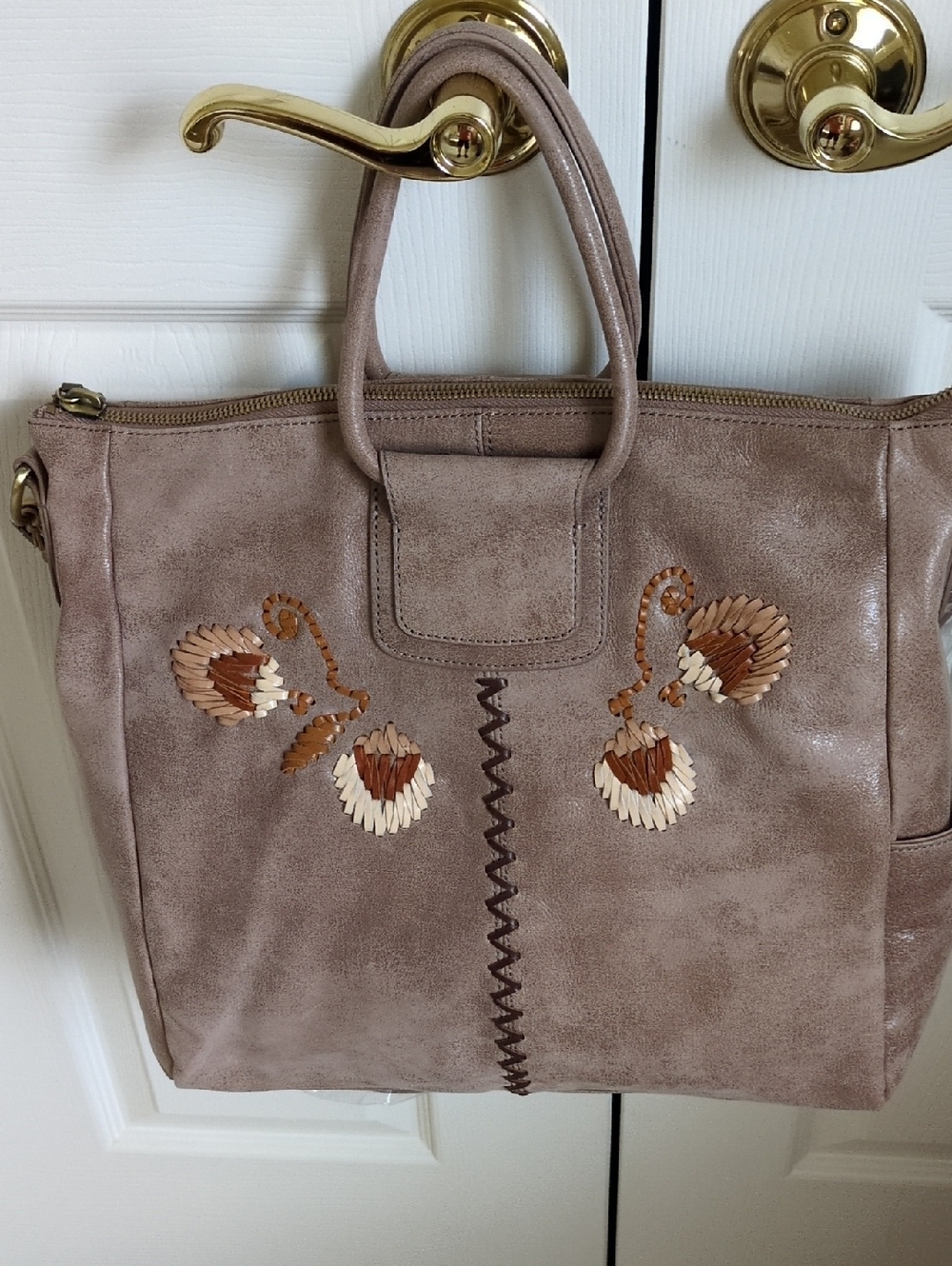 HOBO Large Sheila Satchel with Floral Applique